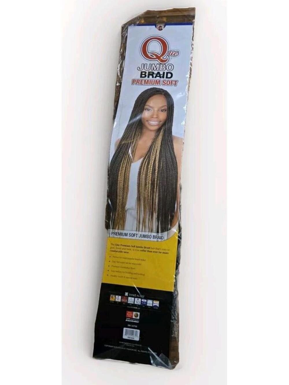 Shake-N-Go Que Jumbo Braid Hair Extensions Premium Soft Color 4 Dark Brown